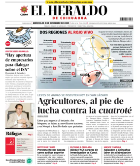 Cover of El Heraldo de Chihuahua