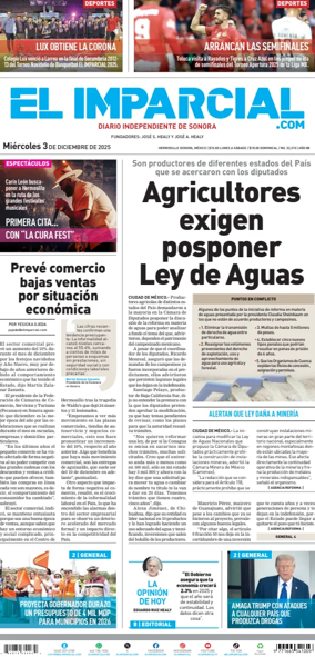 Cover of El Imparcial