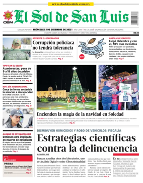 Cover of El Sol de San Luis Potosi