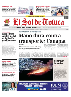 Cover of El Sol de Toluca