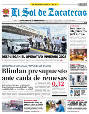 Cover of El Sol de Zacatecas