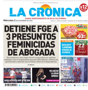 Cover of La Crónica