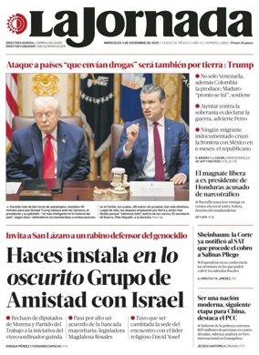 Cover of La Jornada