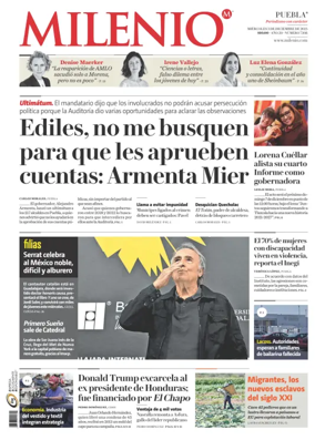 Cover of Milenio Puebla