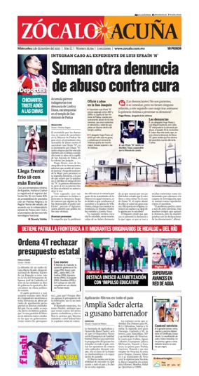 Cover of Zócalo Acuña