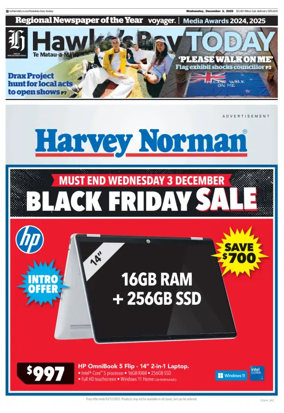 Cover of Hawke's Bay Today