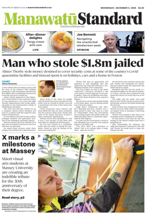 Cover of Manawatu Standard