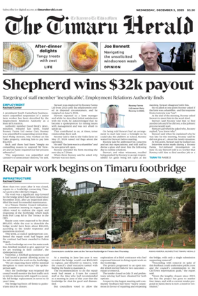 Cover of The Timaru Herald