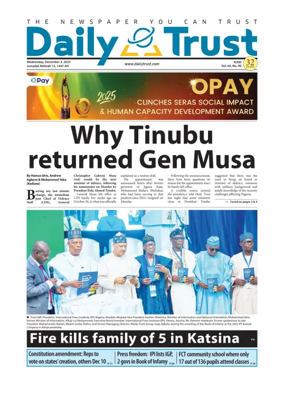 Cover of Daily Trust