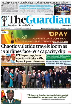 Cover of The Guardian Nigeria