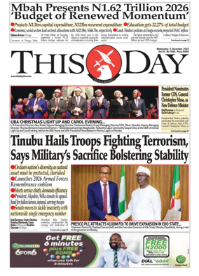 Cover of THISDAY