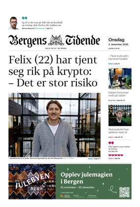 Cover of Bergens Tidende