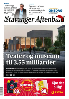 Cover of Stavanger Aftenblad