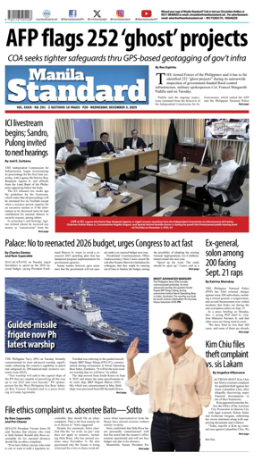 Cover of Manila Standard