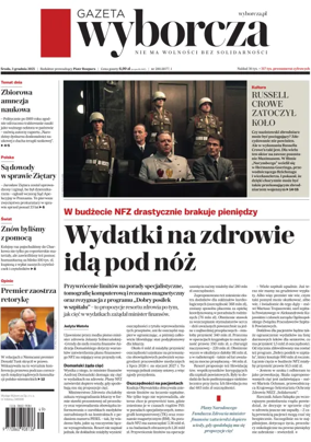 Cover of Gazeta Wyborcza