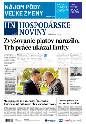 Cover of Hospodárske noviny