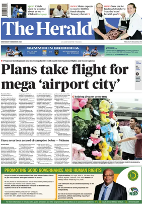 Cover of The Herald (South Africa)