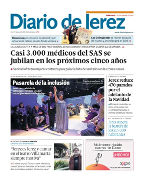 Cover of Diario de Jerez