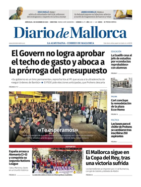 Cover of Diario de Mallorca