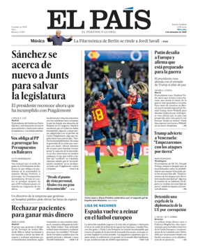 Cover of El País (Catalunya)