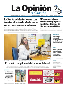 Cover of La Opinion de A Coruna