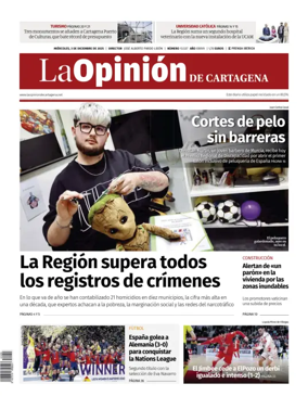 Cover of La Opinion de Murcia (Cartagena)