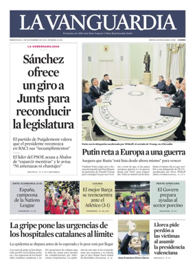 Cover of La Vanguardia