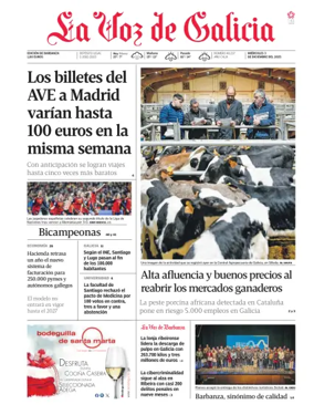 Cover of La Voz de Galicia (Barbanza)