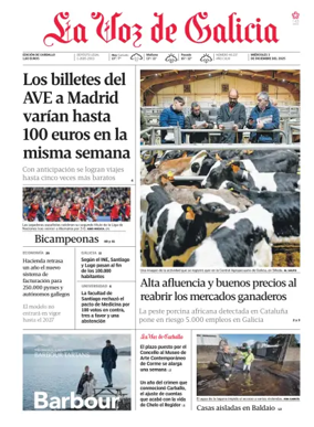 Cover of La Voz de Galicia (Carballo)