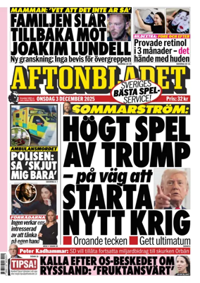 Cover of Aftonbladet