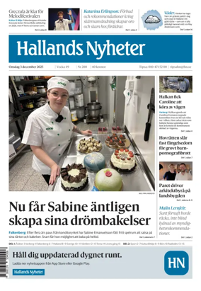 Cover of Hallands Nyheter