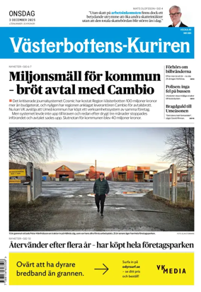 Cover of Västerbottens-Kuriren