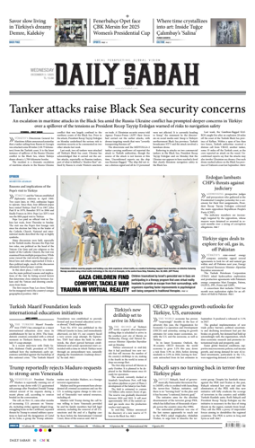 Cover of Daily Sabah (Turkey)