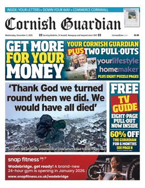 Cover of Cornish Guardian (Newquay & the North Coast)