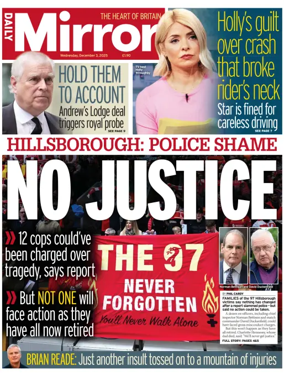 Cover of Daily Mirror