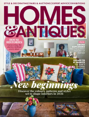 Cover of Homes and Antiques Magazine