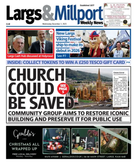 Cover of Largs & Millport Weekly News