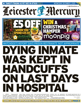 Cover of Leicester Mercury