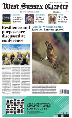 Cover of West Sussex Gazette