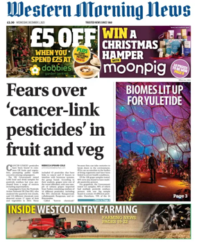 Cover of Western Morning News