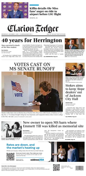 Cover of Clarion Ledger