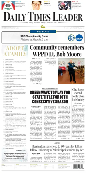 Cover of Daily Times Leader