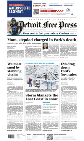 Cover of Detroit Free Press