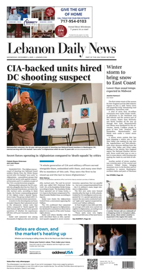 Cover of Lebanon Daily News