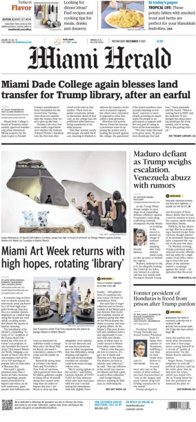 Cover of Miami Herald