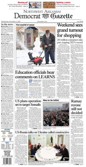 Cover of Northwest Arkansas Democrat-Gazette
