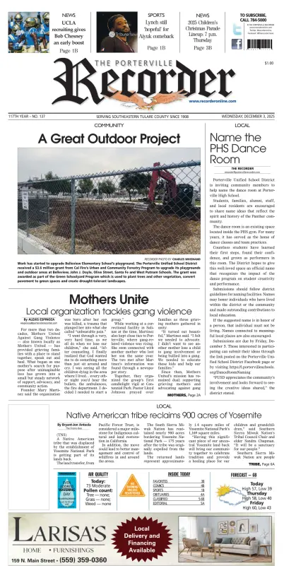 Cover of Porterville Recorder