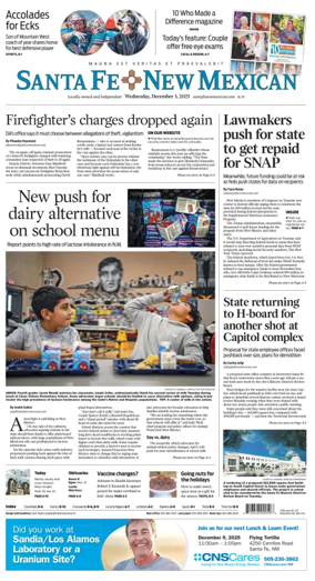 Cover of Santa Fe New Mexican