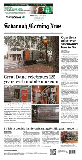 Cover of Savannah Morning News