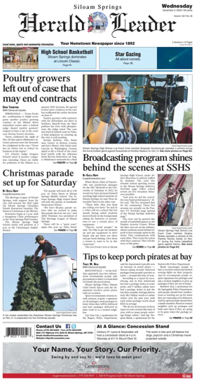 Cover of Siloam Springs Herald Leader